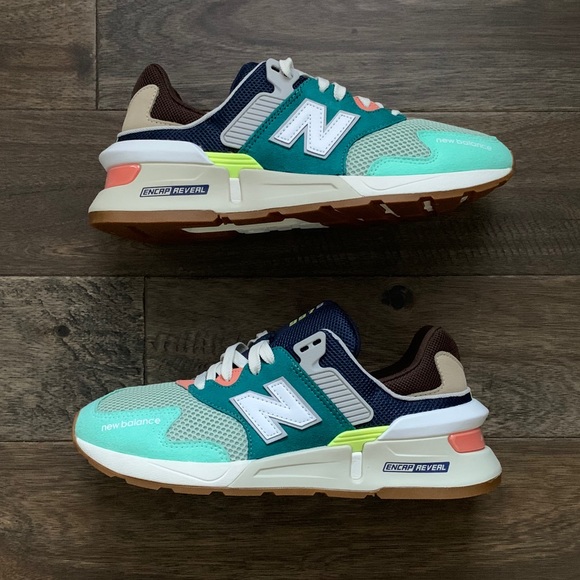 Mens New Balance 997s Teal Brown Brand 